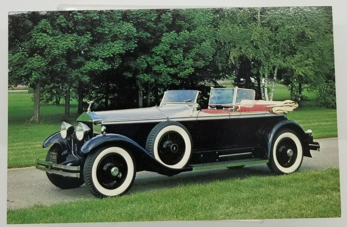 Postcard 1929 Rolls Royce Springfield Ascor Phaeton Antique Car Auto Unposted