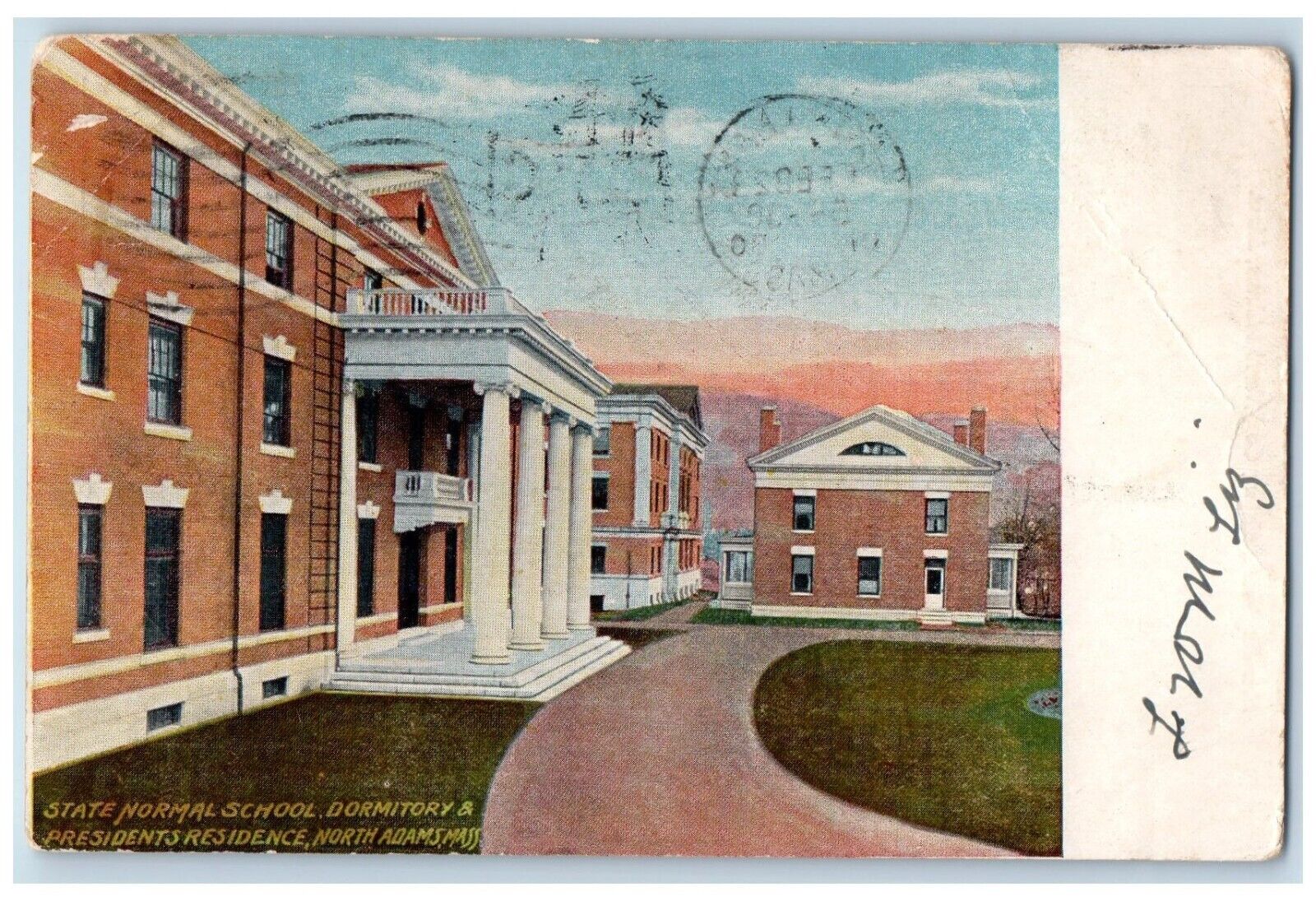 c1905s State Normal School Dormitory President Residence Massachusetts Postcard