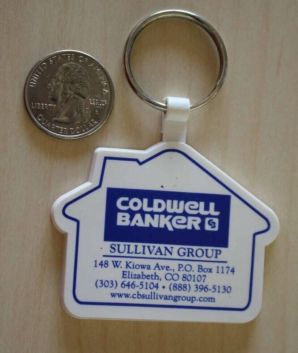 Coldwell Banker Sullivan Group Elizabeth Colorado White Keychain Key Ring #32324