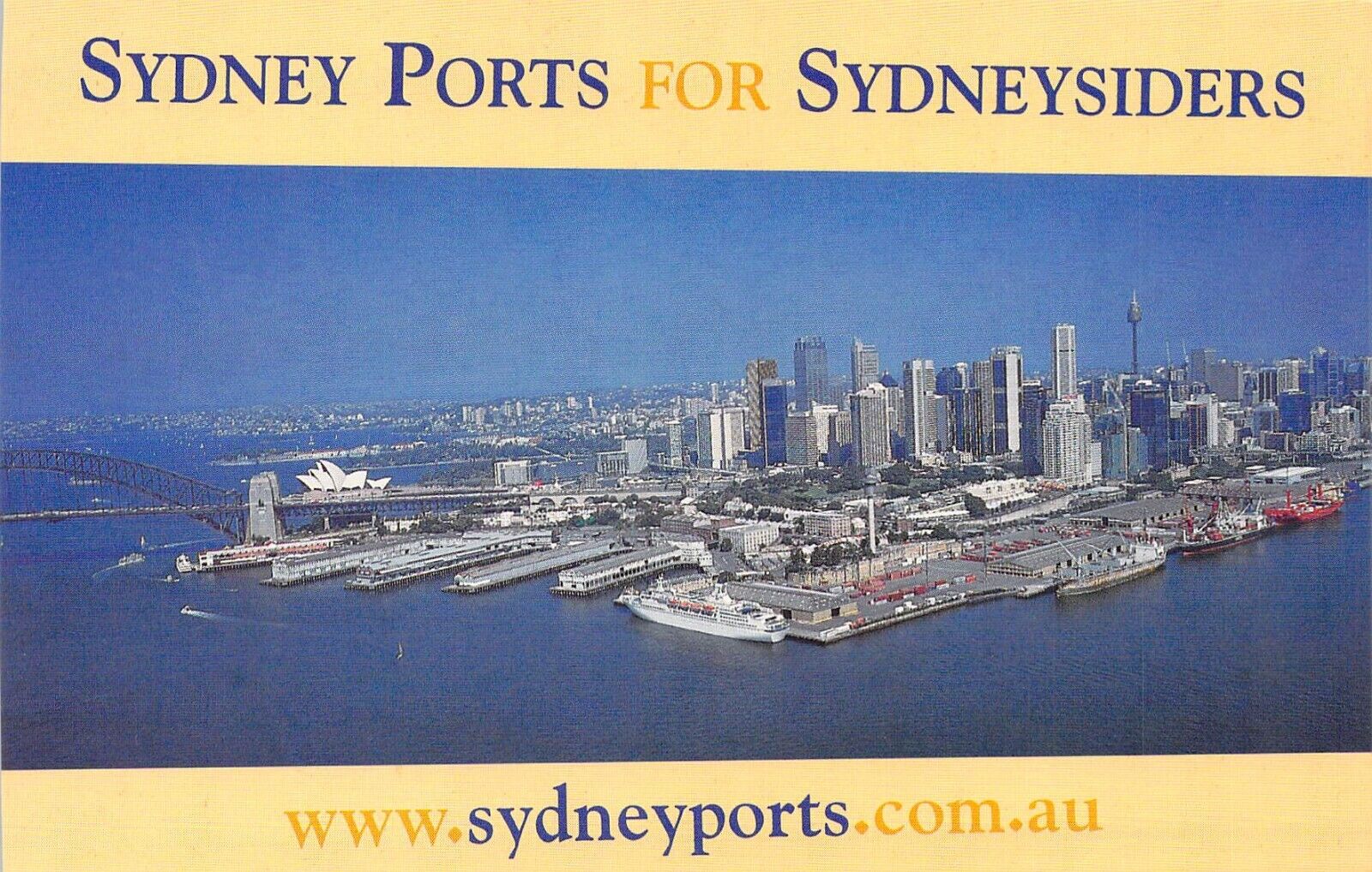 V03003 Australia Avant Card #3003 Sydney Ports postcard