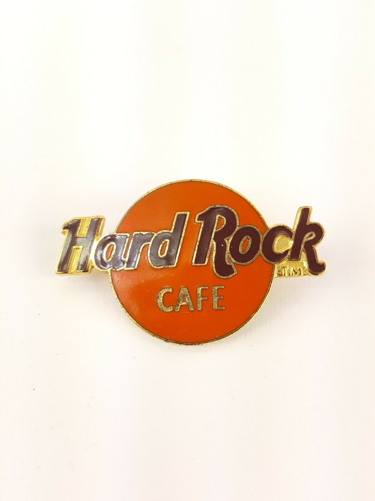 Vintage Hard Rock Cafe Souvenir Metal Enamel Pin 1980s