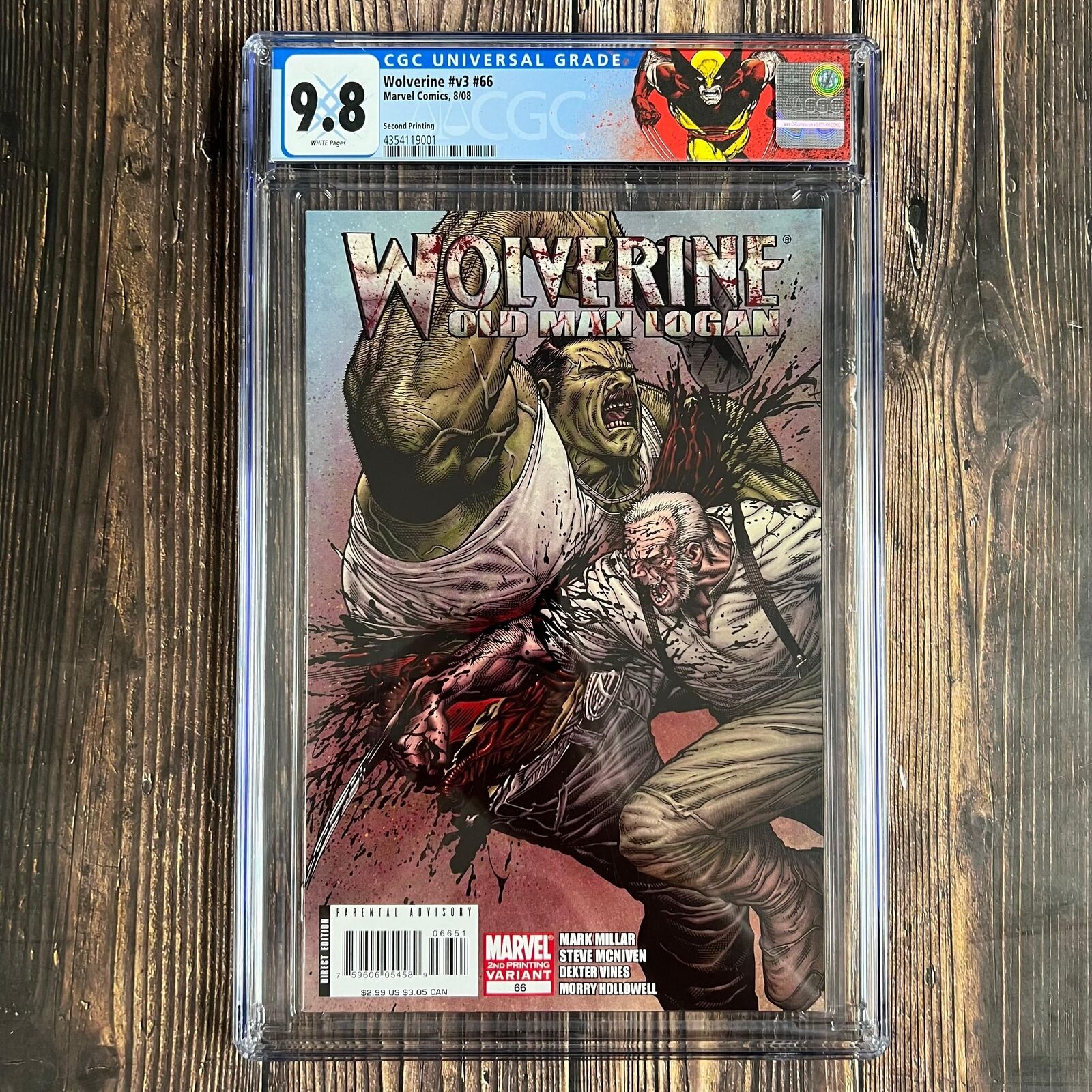 Wolverine #v3 #66 CGC 9.8 Variant second print cover art by Steve McNiven