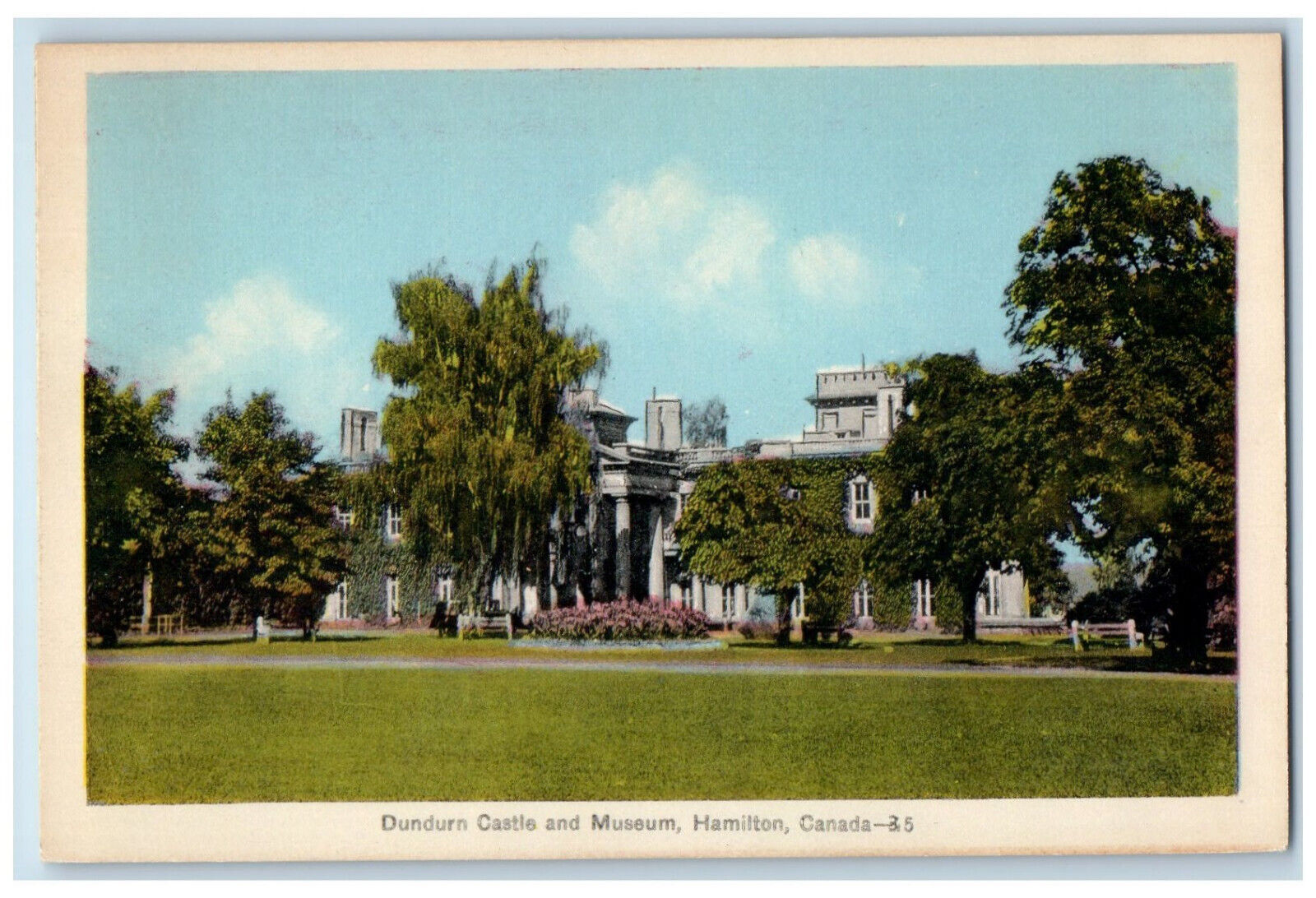 c1940's Dundurn Castle and Museum Hamilton Ontario Canada Vintage Postcard