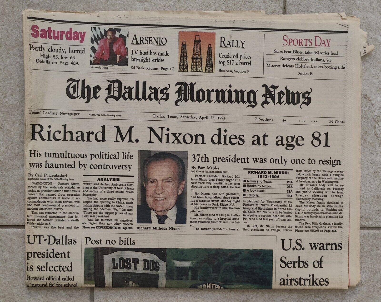 April 23, 1994 Dallas Morning News 