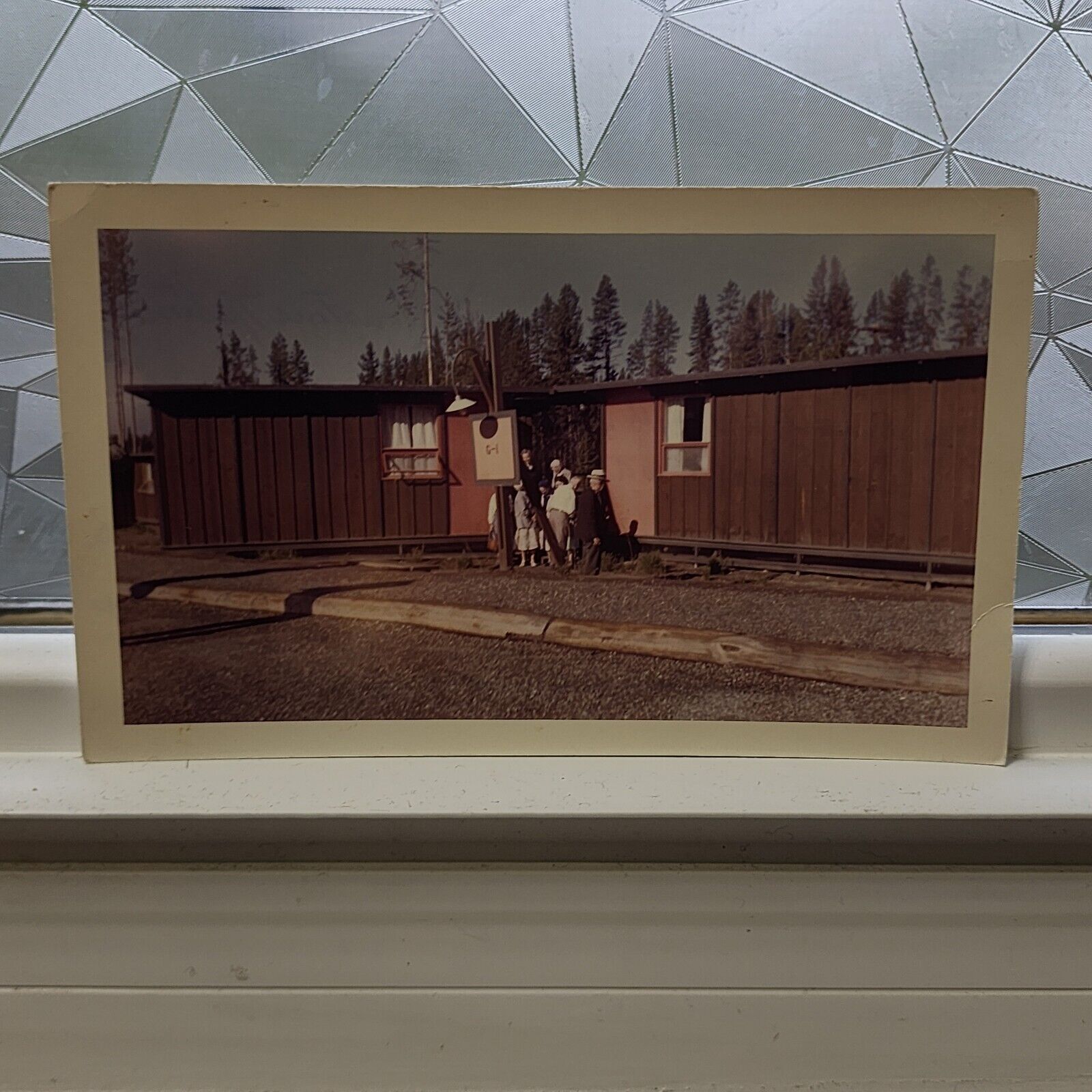 Yellowstone Park Canyon Village Guest Cottages~Kodacolor Print Photo~1960s