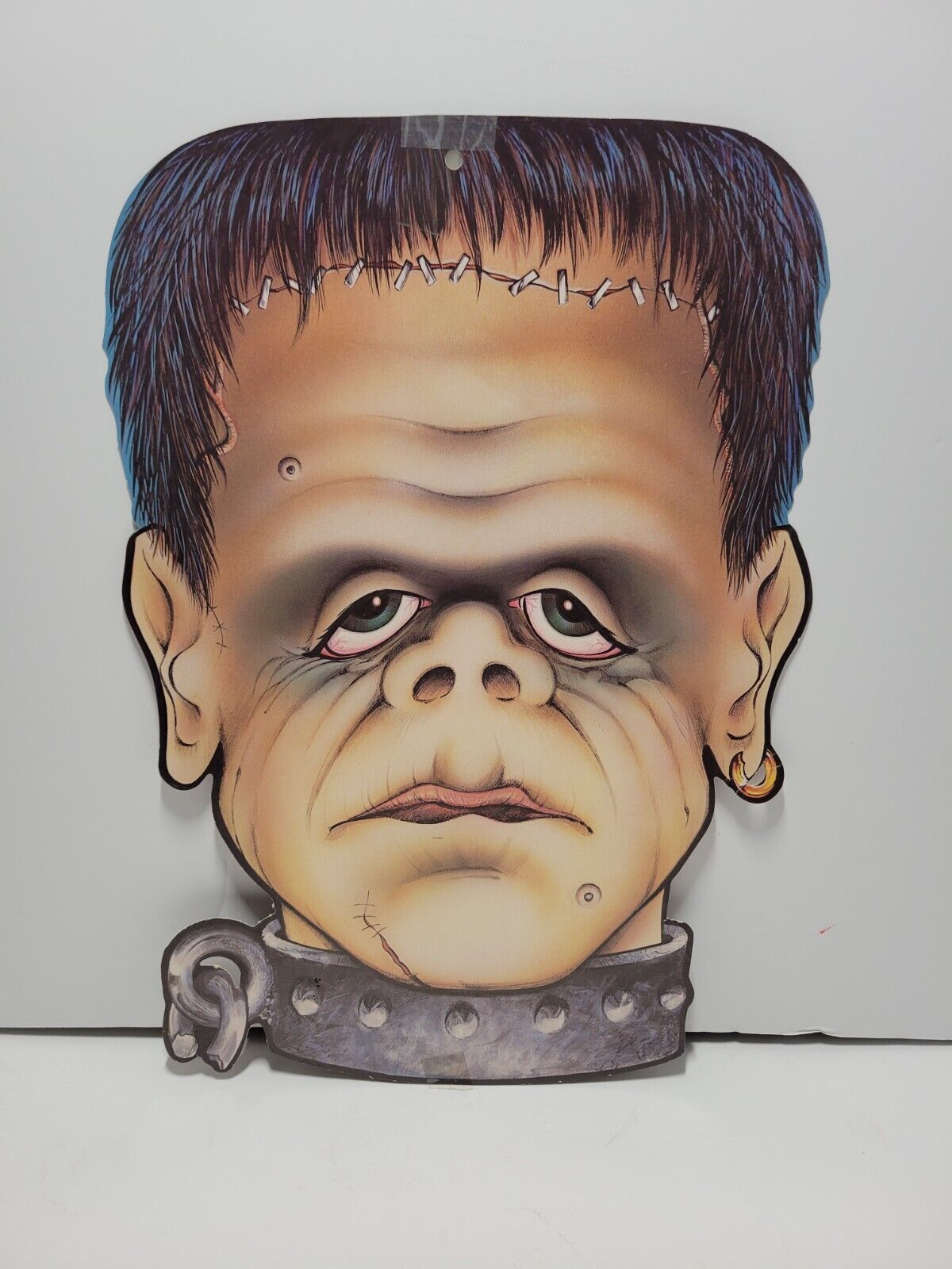 Vintage Frankenstein Double Sided Cutout Halloween Decoration Beistle 15\