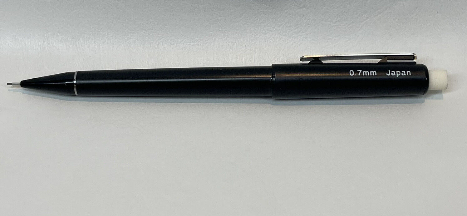 Vintage Skilcraft Mechanical Pencil 0.7mm Japan Plastic Black Used Works