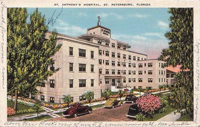  Postcard St Anthony's Hospital St Petersburg FL
