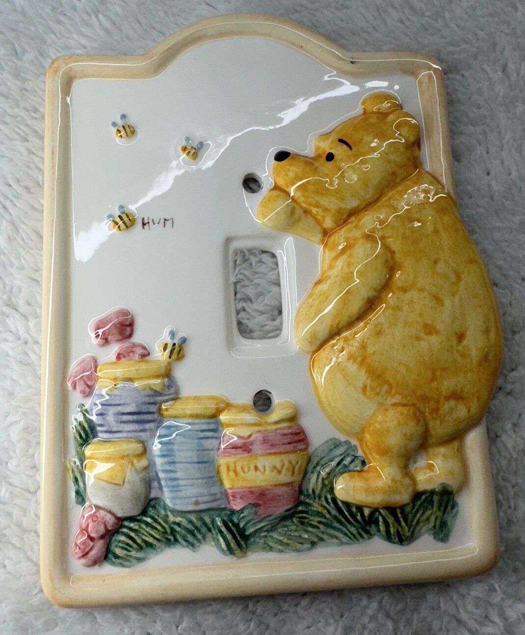 Disney By Charpente Classic Winnie the Pooh Ceramic Light Switch Plate