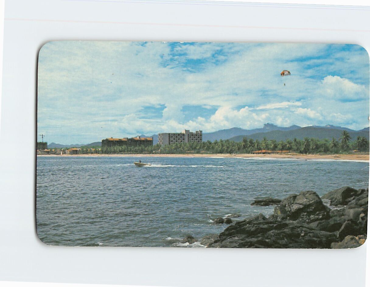 Postcard View towards the Aristos and Presidente Hotels Ixtapa Mexico
