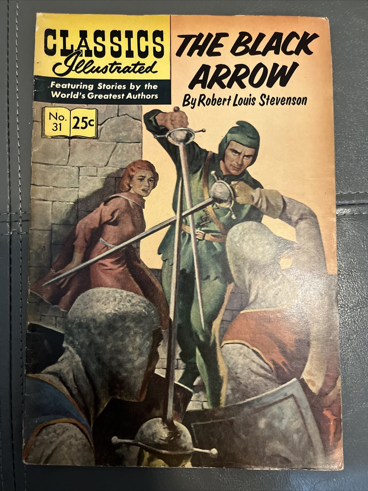 Classics Illustrated 31, The Black Arrow. 1965 VG