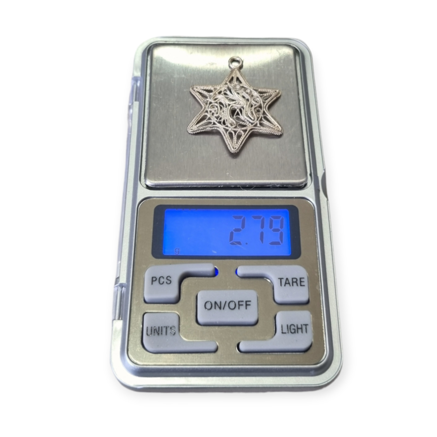 Jewish Silver Pendant Star of David Magen Filigree Charm Judaica Jewelry Israel