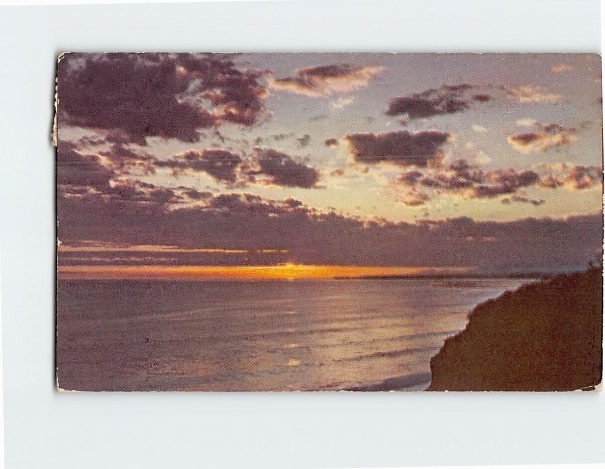 Postcard Sunset Over the Pacific Ocean
