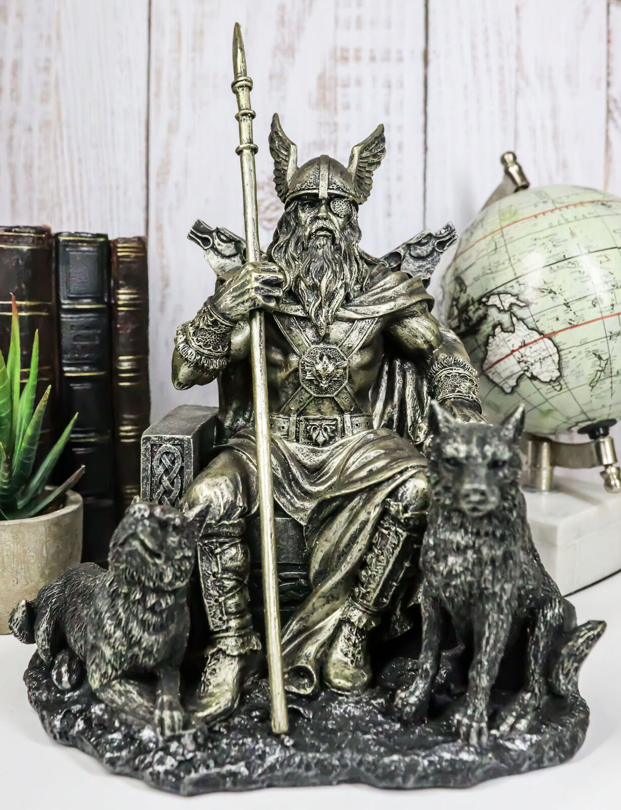 Ebros Norse Viking Mythology Odin The Alfather Sitting On A Throne Statue