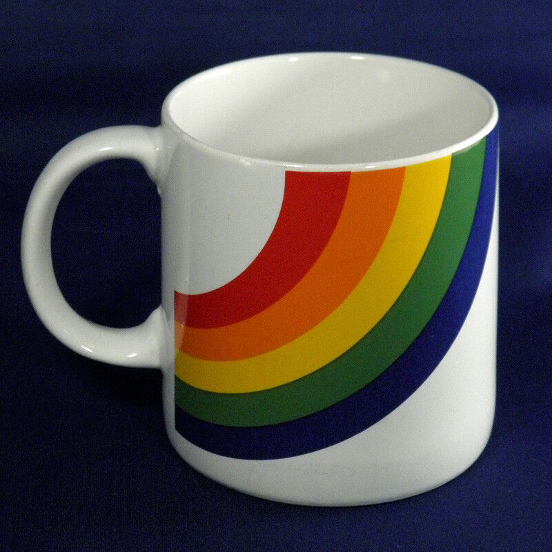 Rainbow Pride Mug Vintage Ceramic Coffee Cup Tea LGBTQ 1980s FTD