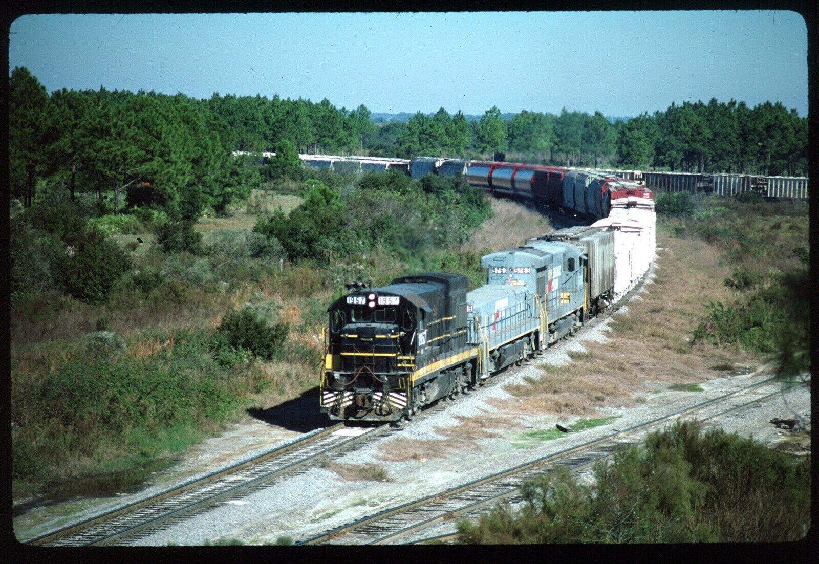 Original Railroad Slide - CSXT 1957+ Pierce FL 12-5-1987