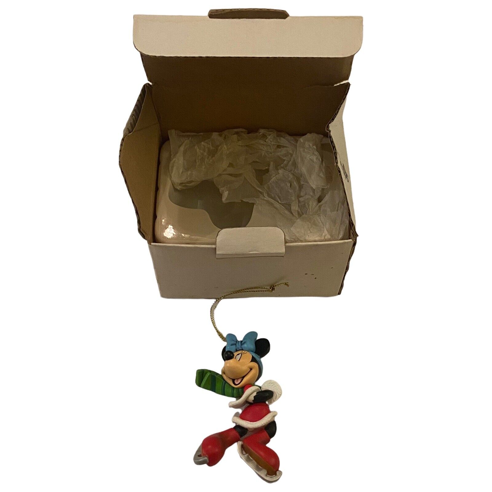 Disney Minnie Christmas Magic Collectible Ornament In Box Grolier #26231-104