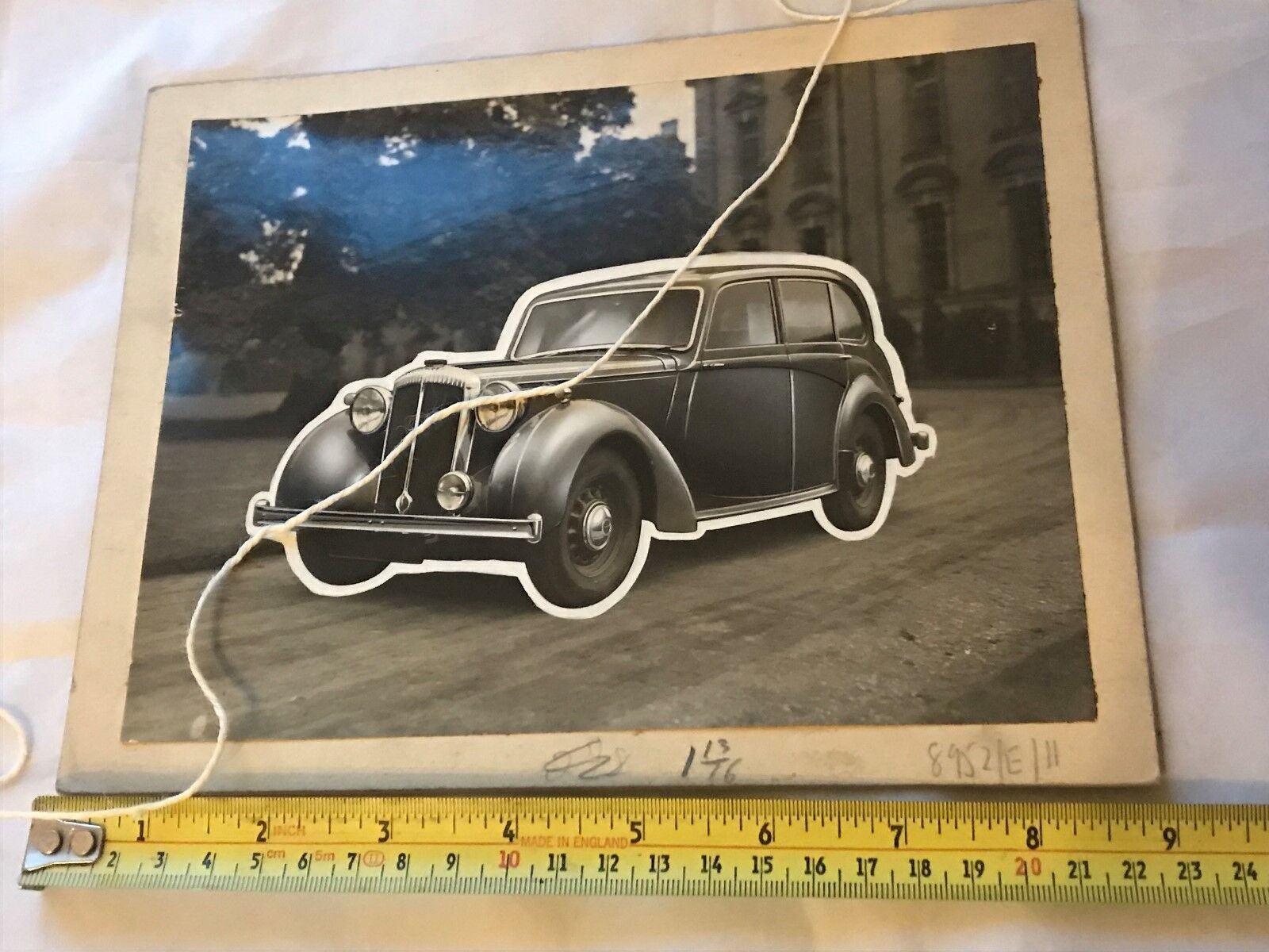 VINTAGE CLASSIC CAR PRESS PHOTO ORIGINAL ADVERTISING 1947 DAIMLER 2.5 LTR SALOON