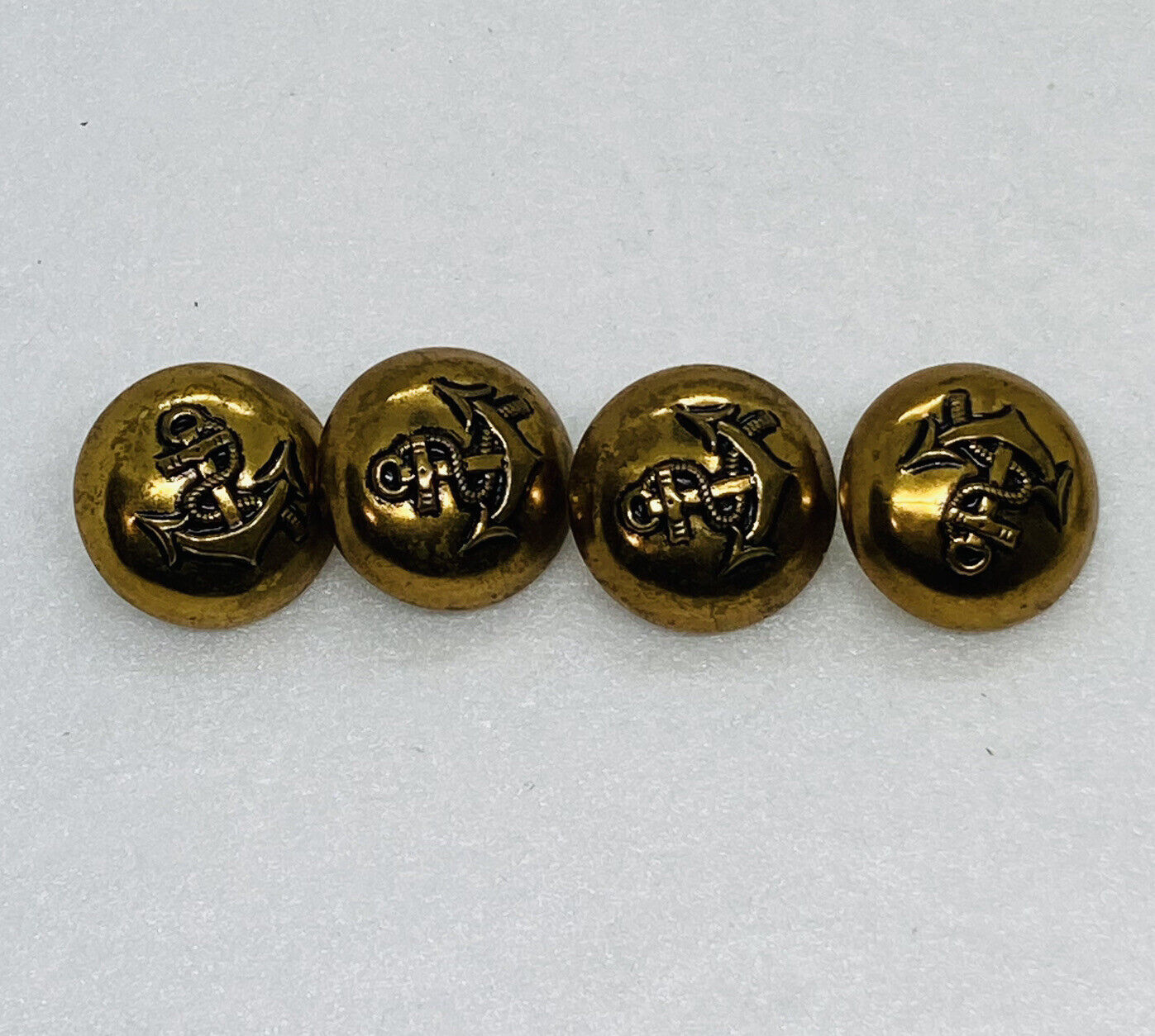 Vintage Royal Naval Crest Buttons Lot Of 4 Coat Jacket Replacement 23mm Rare 22