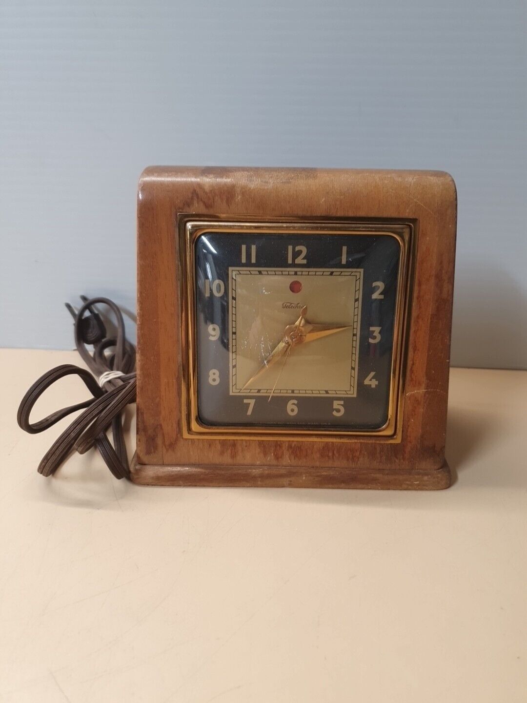 Vintage Working Telechron Electric Clock Model 3H151