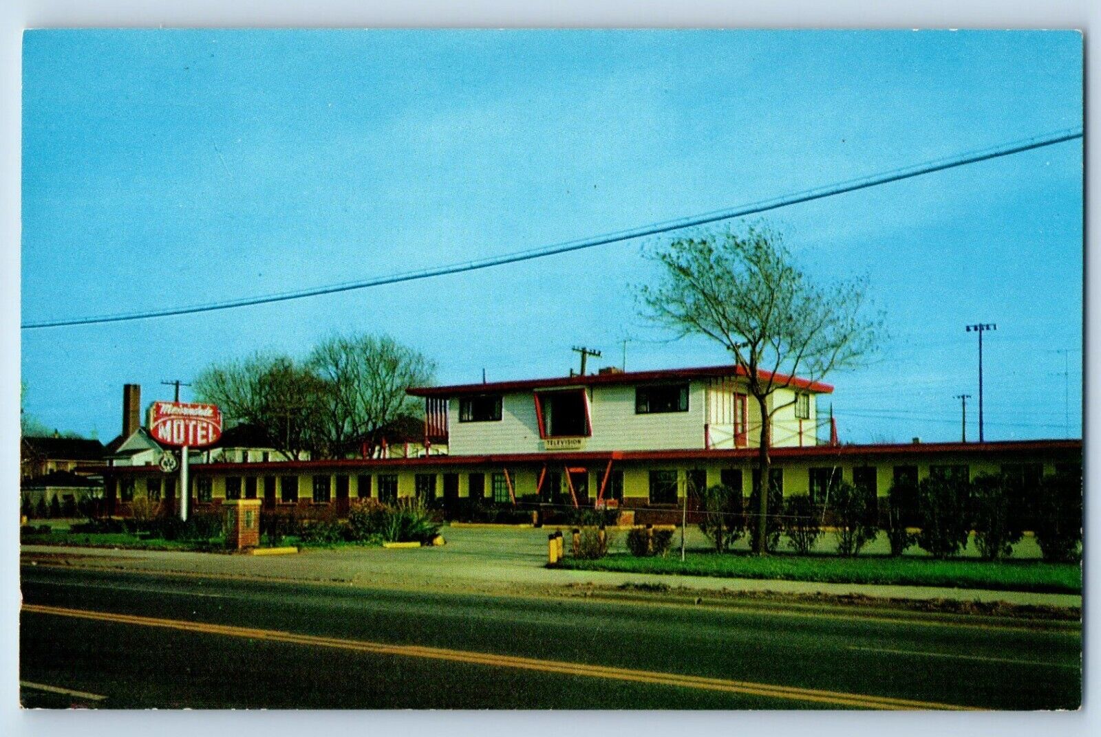 Melvindale Michigan MI Postcard Melvindale Motel Roadside Building 1960 Unposted