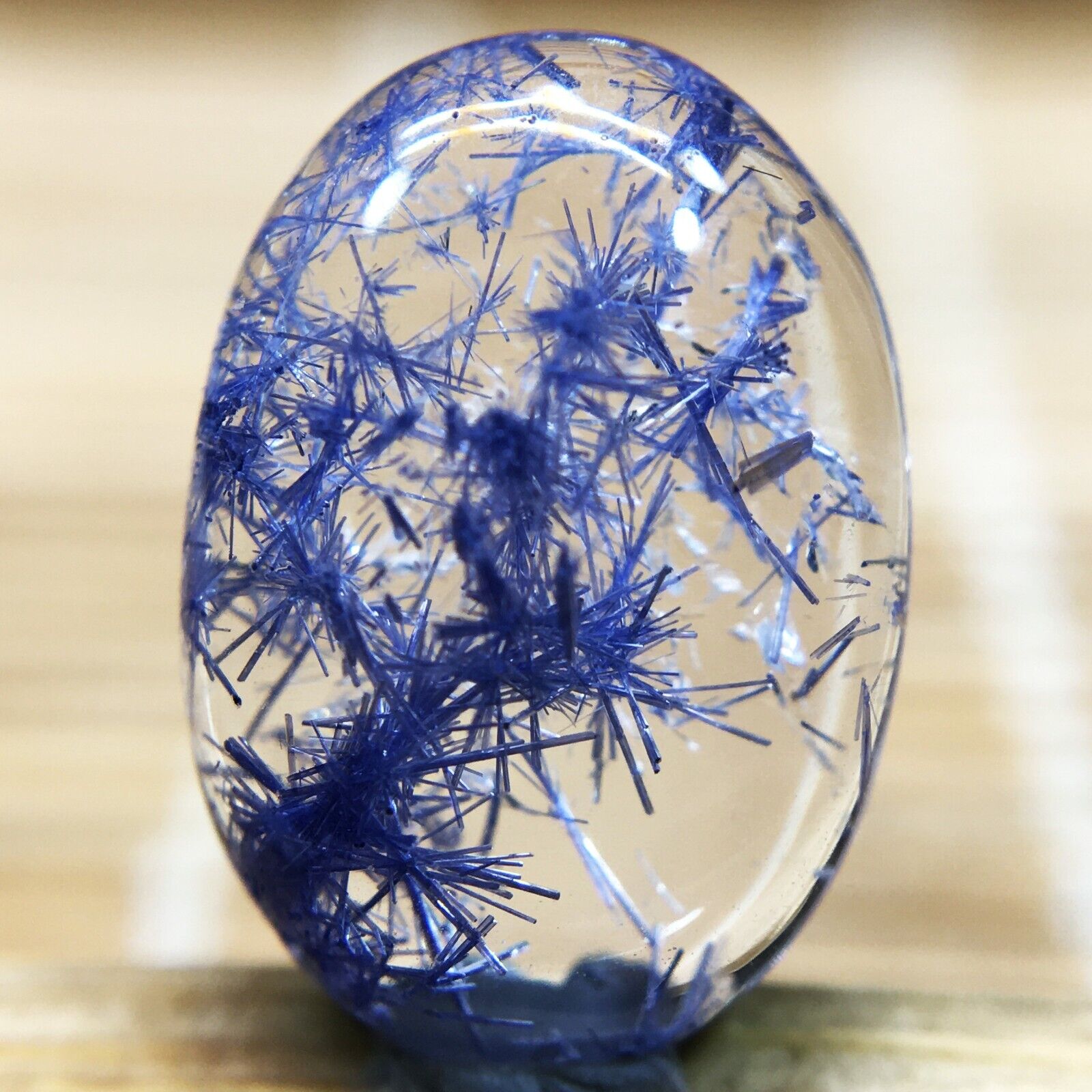 3.6Ct Very Rare NATURAL Beautiful Blue Dumortierite Quartz Crystal Pendant