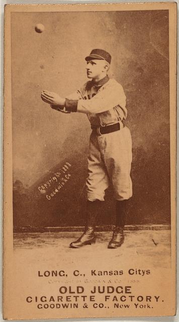 Photo:Herman Long, Kansas City Cowboys, baseball photo,1887