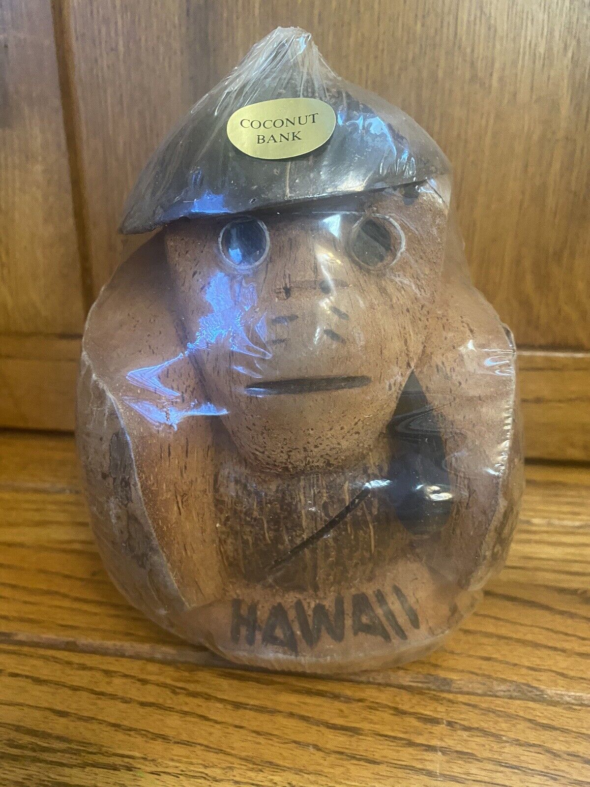 Vintage Hawaii Coconut Bank New Sealed Made In Phillipines
