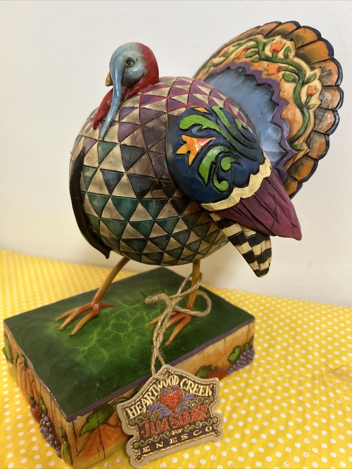Jim Shore Heartwood Creek Turkey Strutting Proud Thanksgiving 2005 Enesco W/ Box