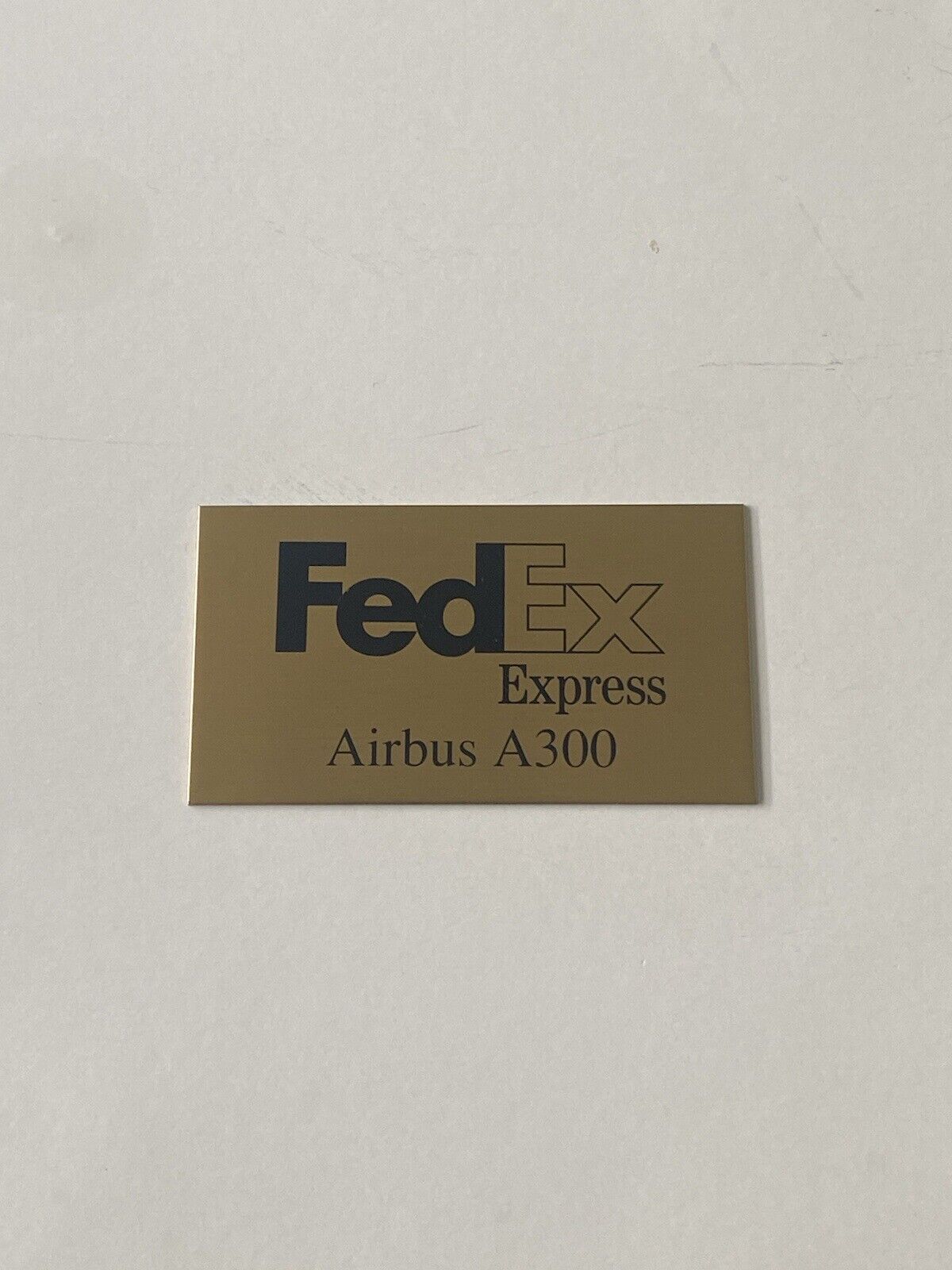 PACMIN FedEX Airbus A 300 Badge Plate Plaque