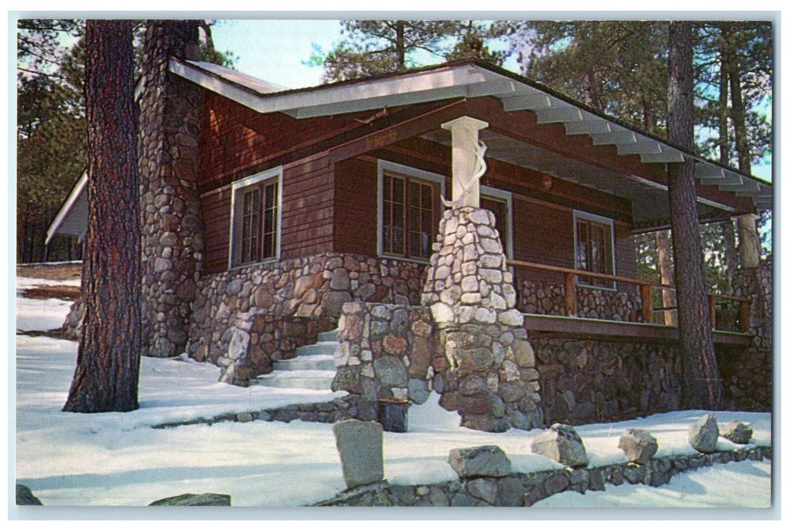 c1950\'s Badger Clark\'s Home Custer State Park Black Hills South Dakota Postcard