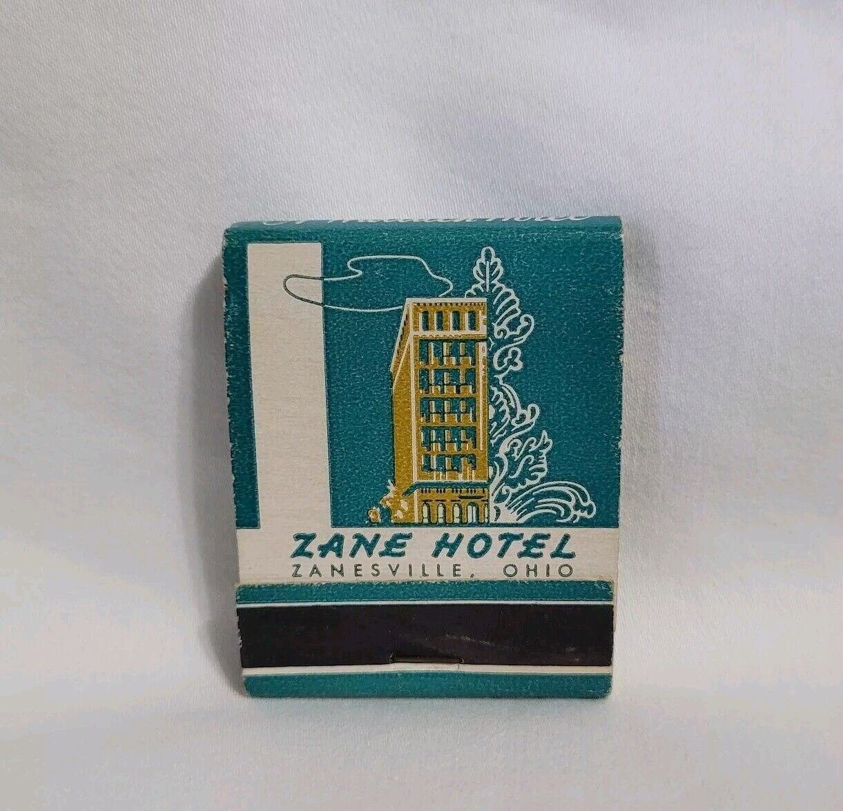 Vintage Zane Hotel Matchbook Zanesville Ohio Advertising Matches
