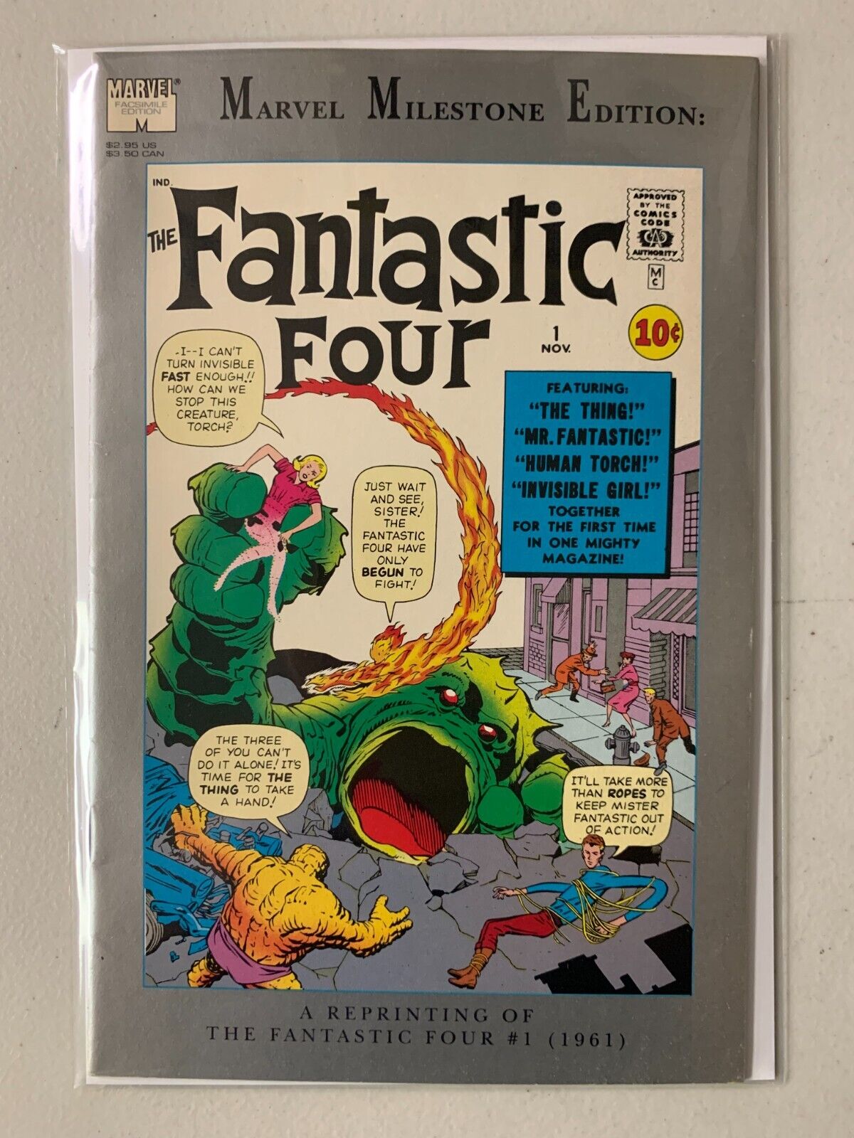 Marvel Milestone Edition Fantastic Four #1 6.0 FN (1991)