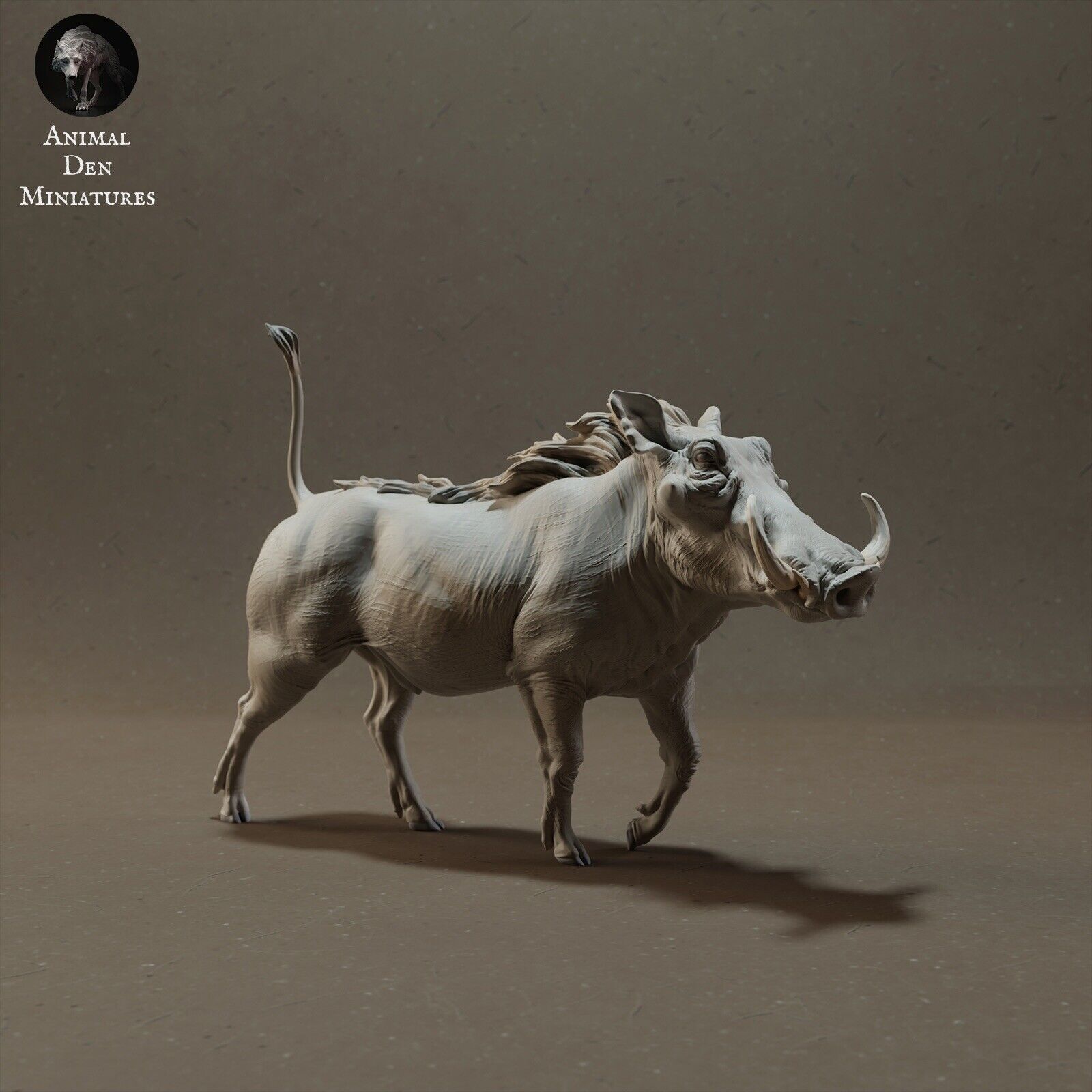 breyer Size animal Warthog Resin - White ready to paint Resin Traditional Scale