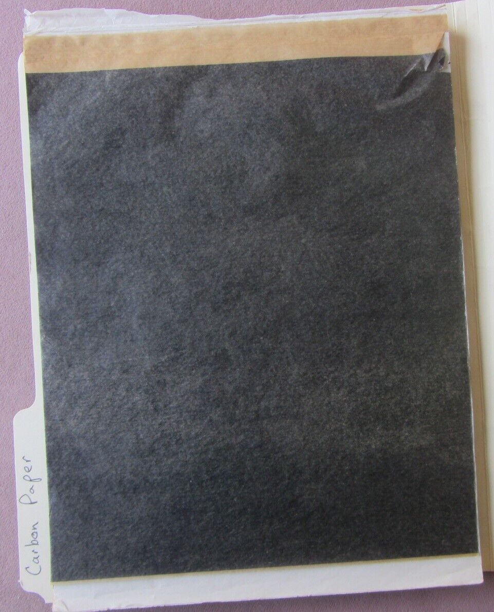 Old Fashioned Vintage Black Carbon Paper Sheets 8.5 x 11” Tracing 70 Sheets
