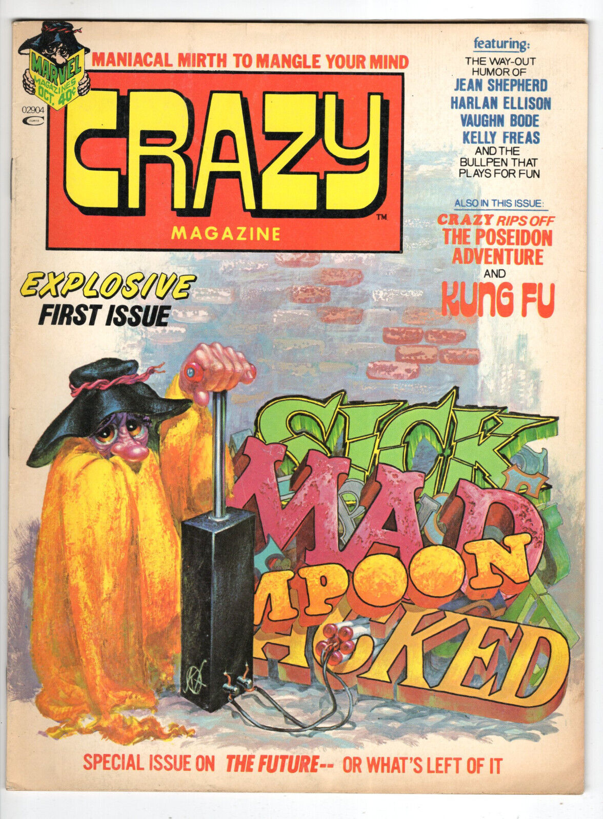 Crazy Magazine #1 Fine Minus 5.5 First Issue Marvel Humor Series 1973