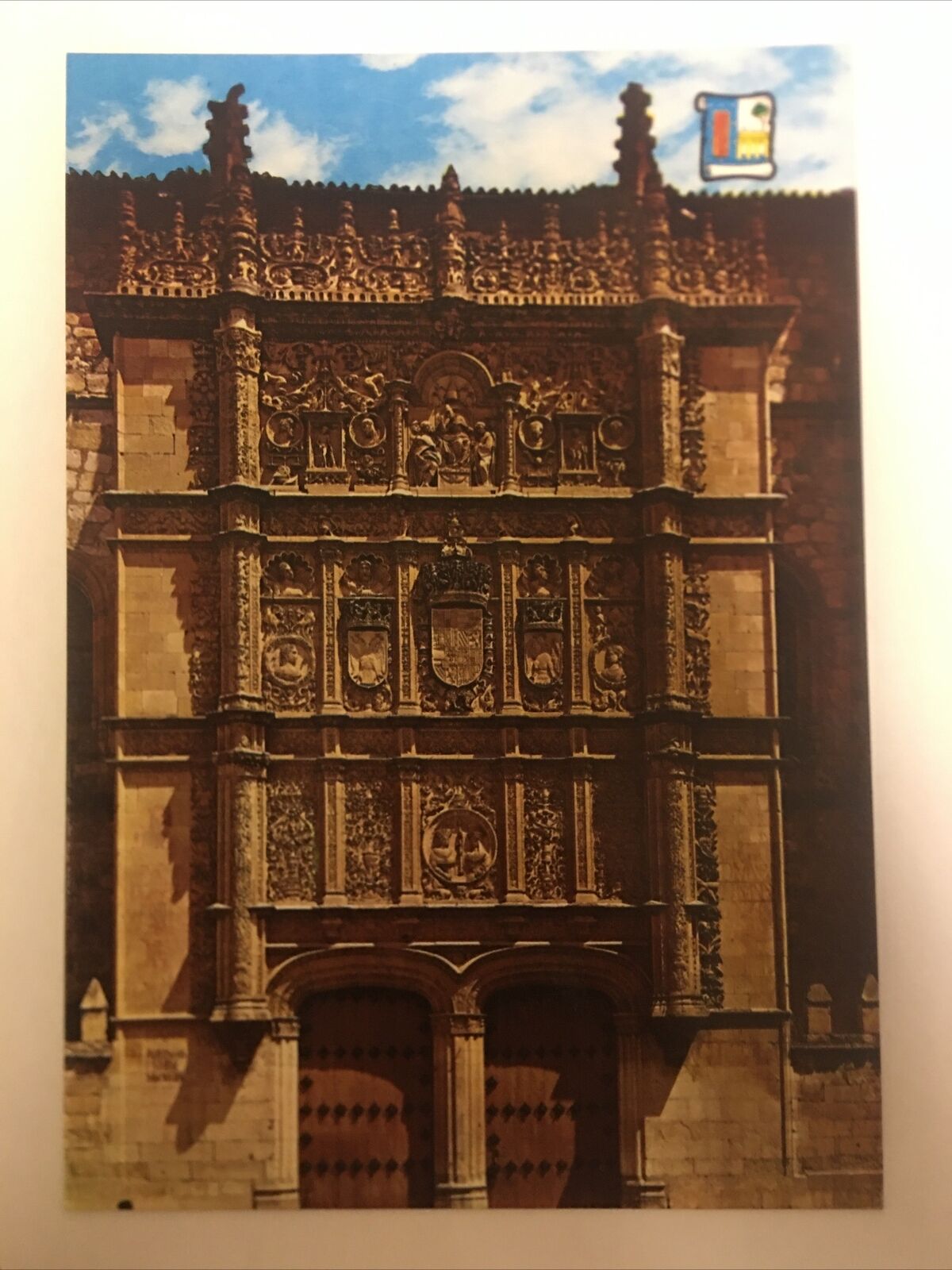 Salamanca Main Entrance To The University Spain Vintage Postcard
