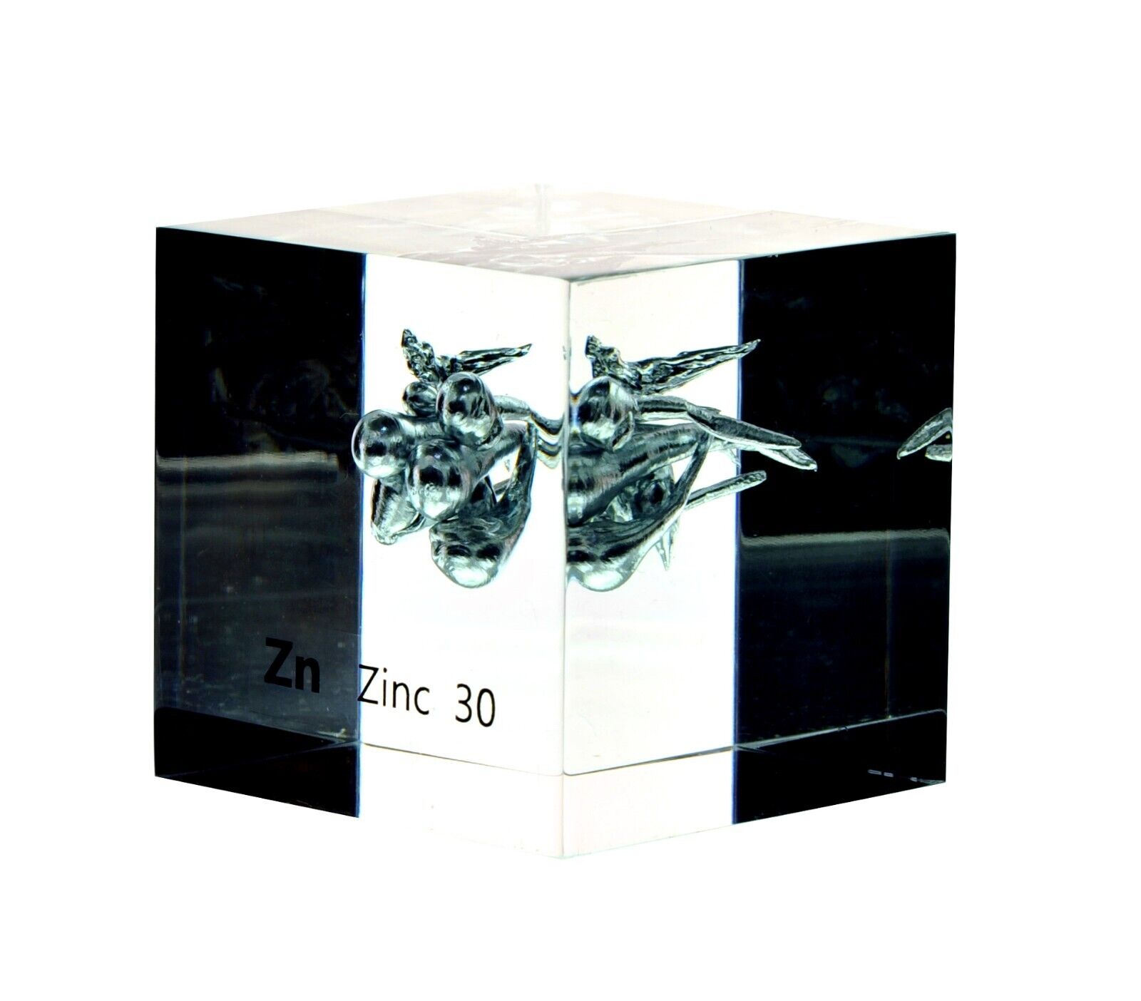 Zinc 50mm Lucite Acrylic Cube for Element Collection USA SHIPPING
