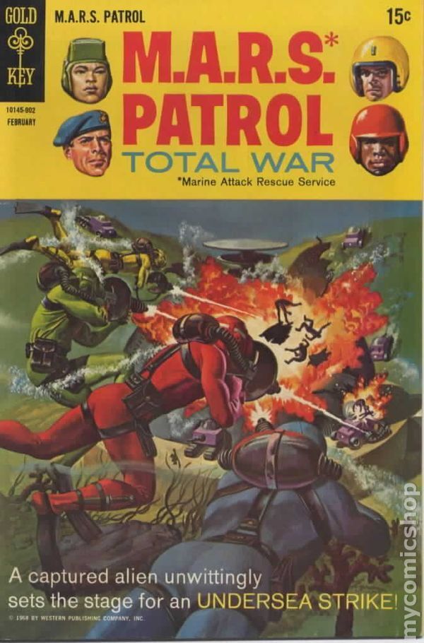 Mars Patrol Total War #8 VG+ 4.5 1969 Stock Image