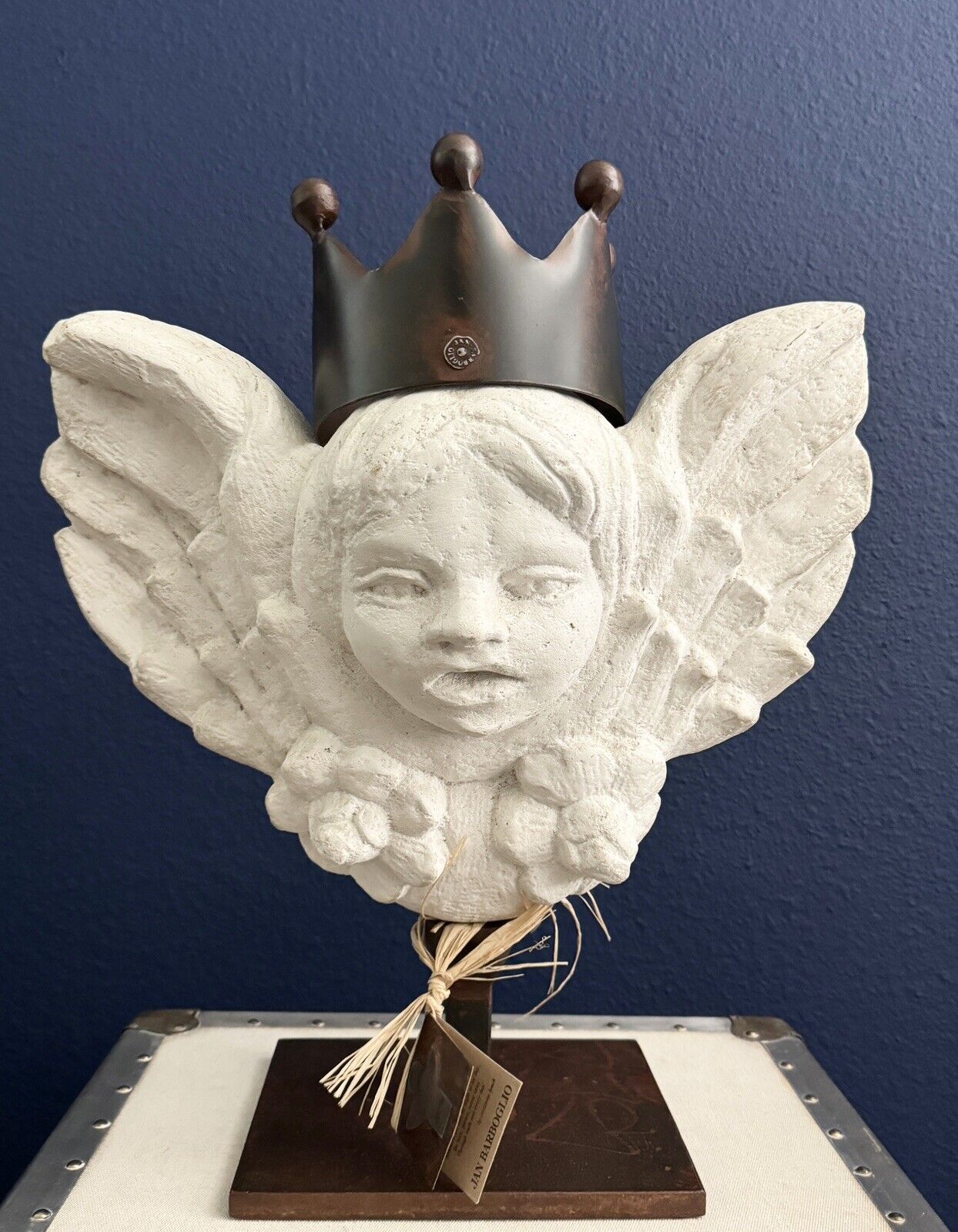 JAN BARBOGLIO CROWNED ANGEL VERY RARE 2006 CELESTIAL SCULPTURE LIMITED