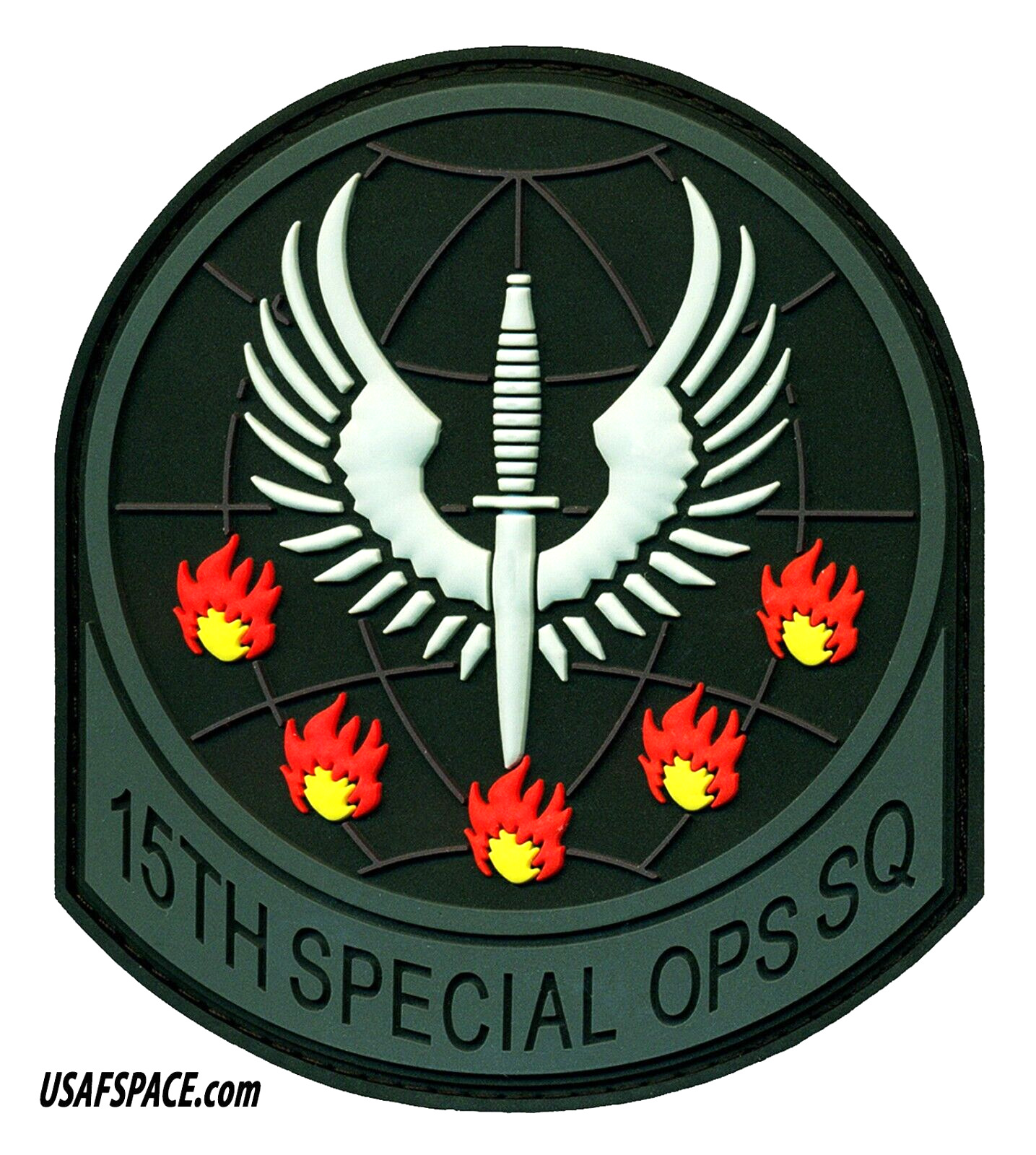 USAF 15TH SPECIAL OPS SQ -15 SOS- AIR COMMANDO -MC-130J-AFSOC-ORIGINAL VEL PATCH