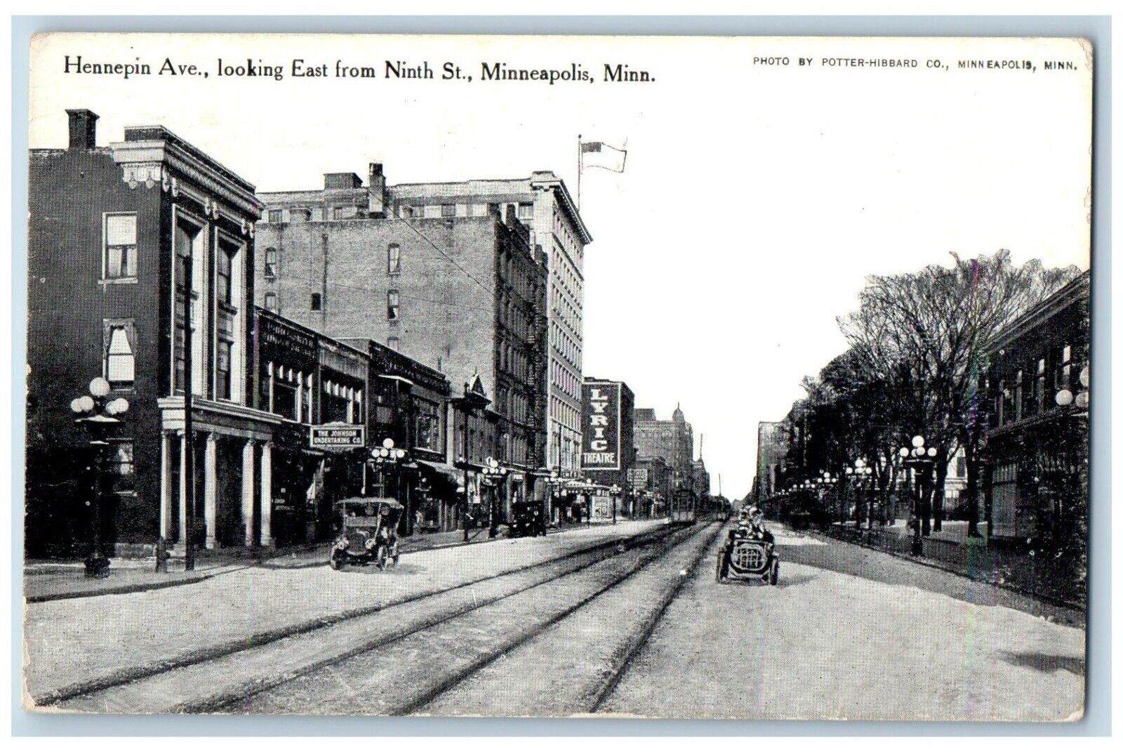 Minneapolis Minnesota MN Postcard Hennepin Ave. Looking East Ninth 1911 Vintage