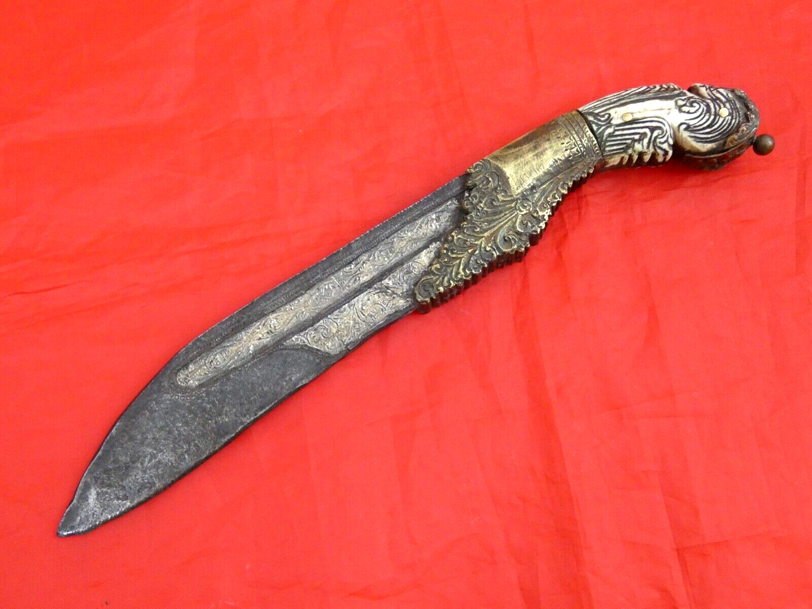 RARE ANTIQUE PIHA KAETTA DAGGER KNIFE SHRI LANKA CEYLON 19th century sword
