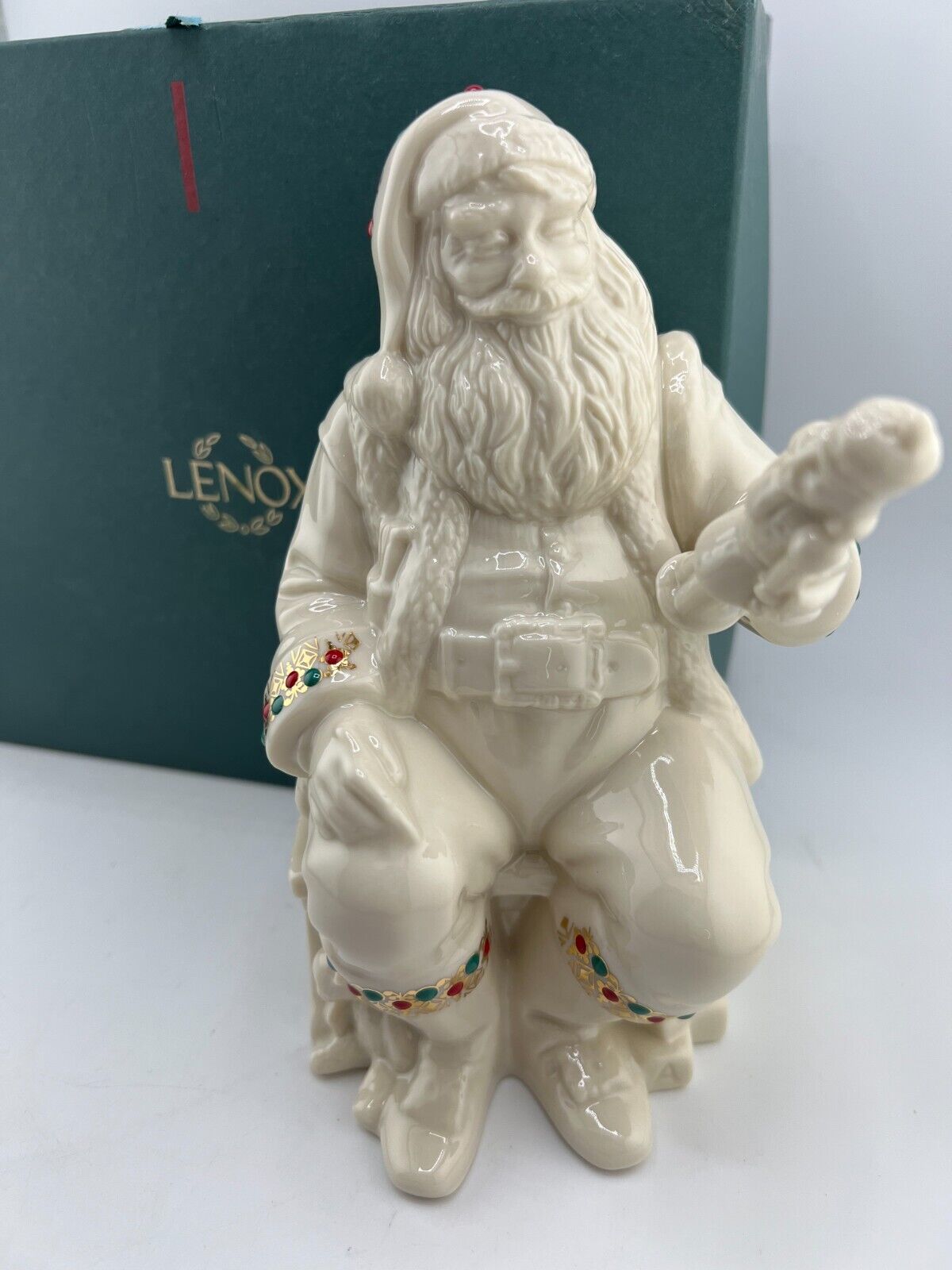 Vintage Lenox China Jewels Collection Fifth Santa Claus Christmas Workshop