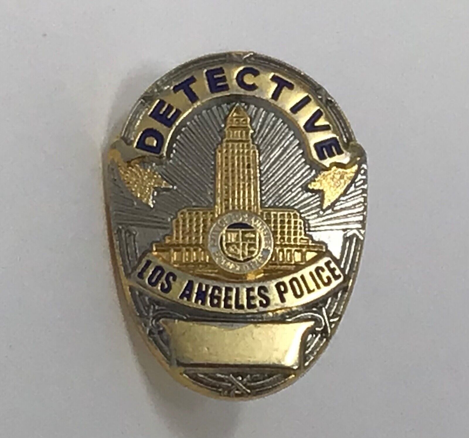 Vintage Obsolete Los Angeles Police Department Detective Pin 1970s