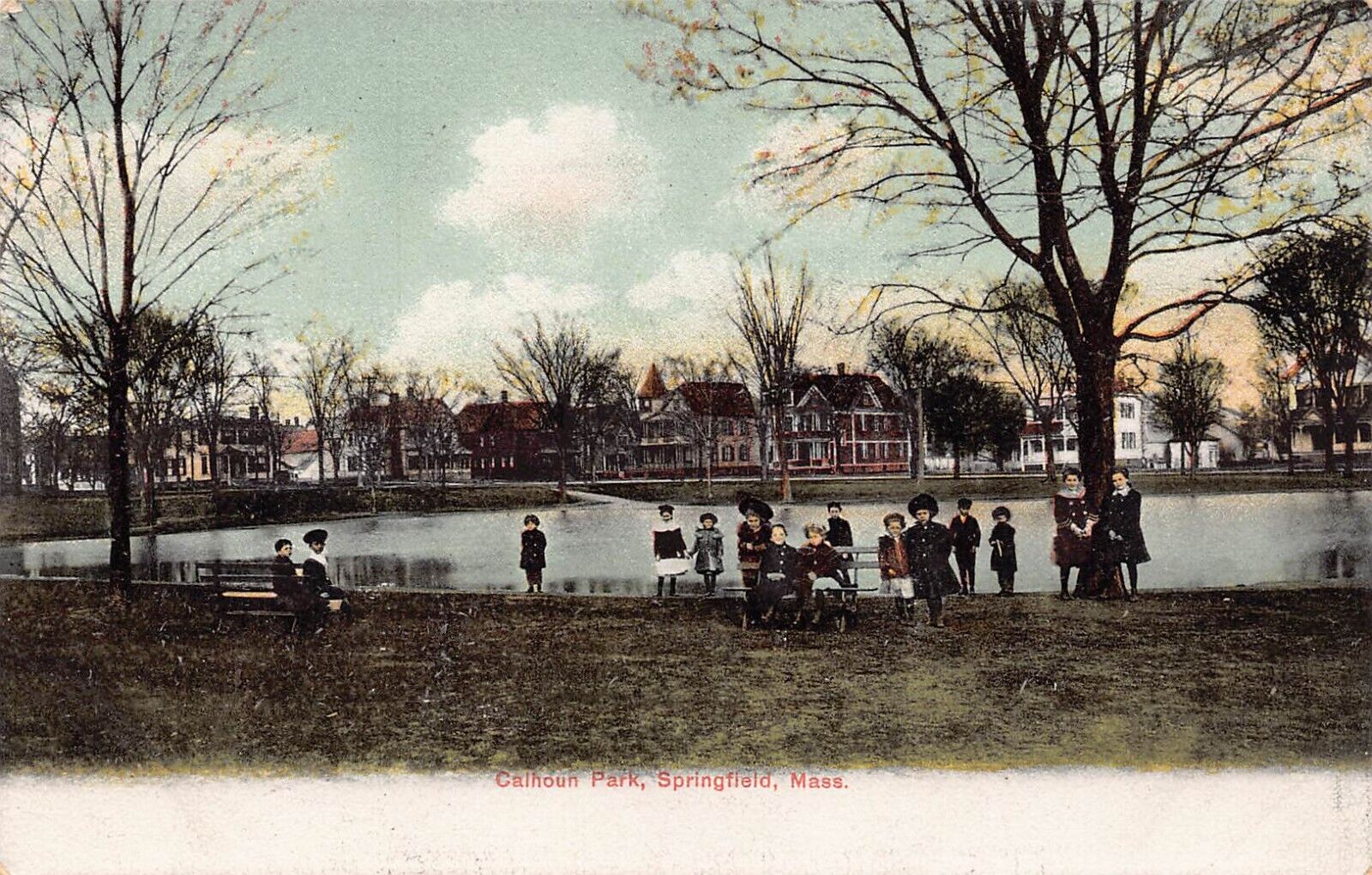 Springfield Massachusetts MA Calhoun Park Postcard