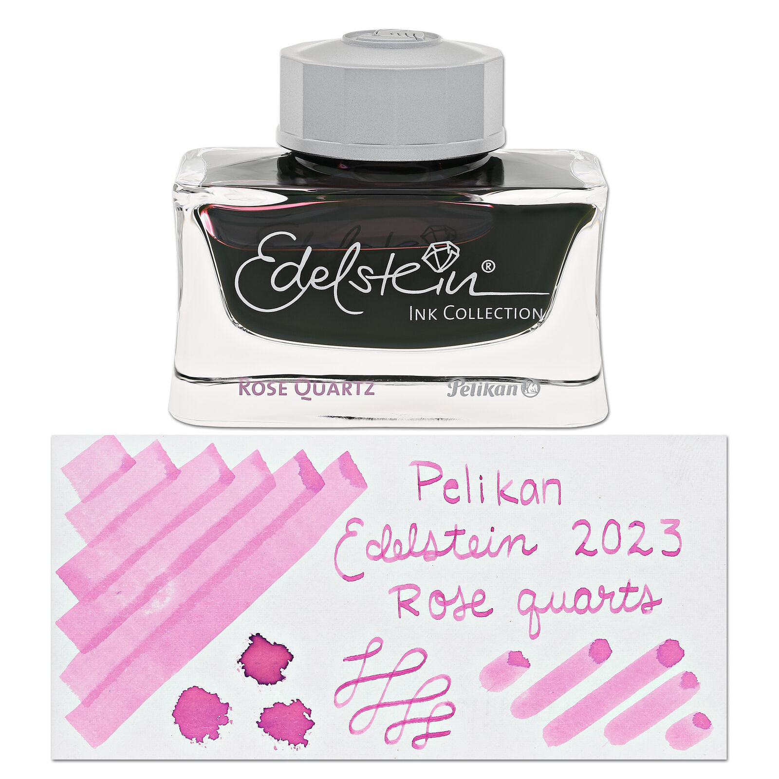 Pelikan Edelstein Bottled 50ml Ink in Rose Quartz - Ink of the Year 2023