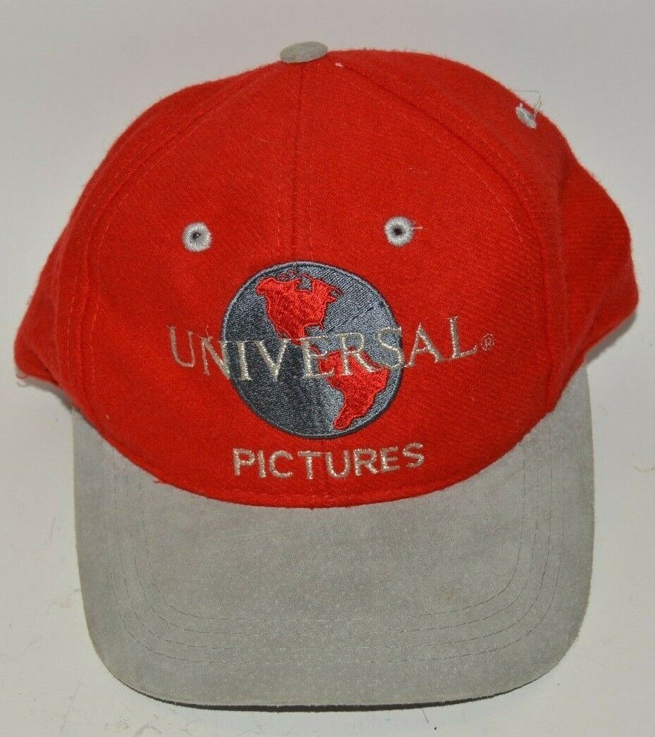 Nice Red WOOL Suede Universal Studios Amusement Park Souvenir Baseball Hat RARE