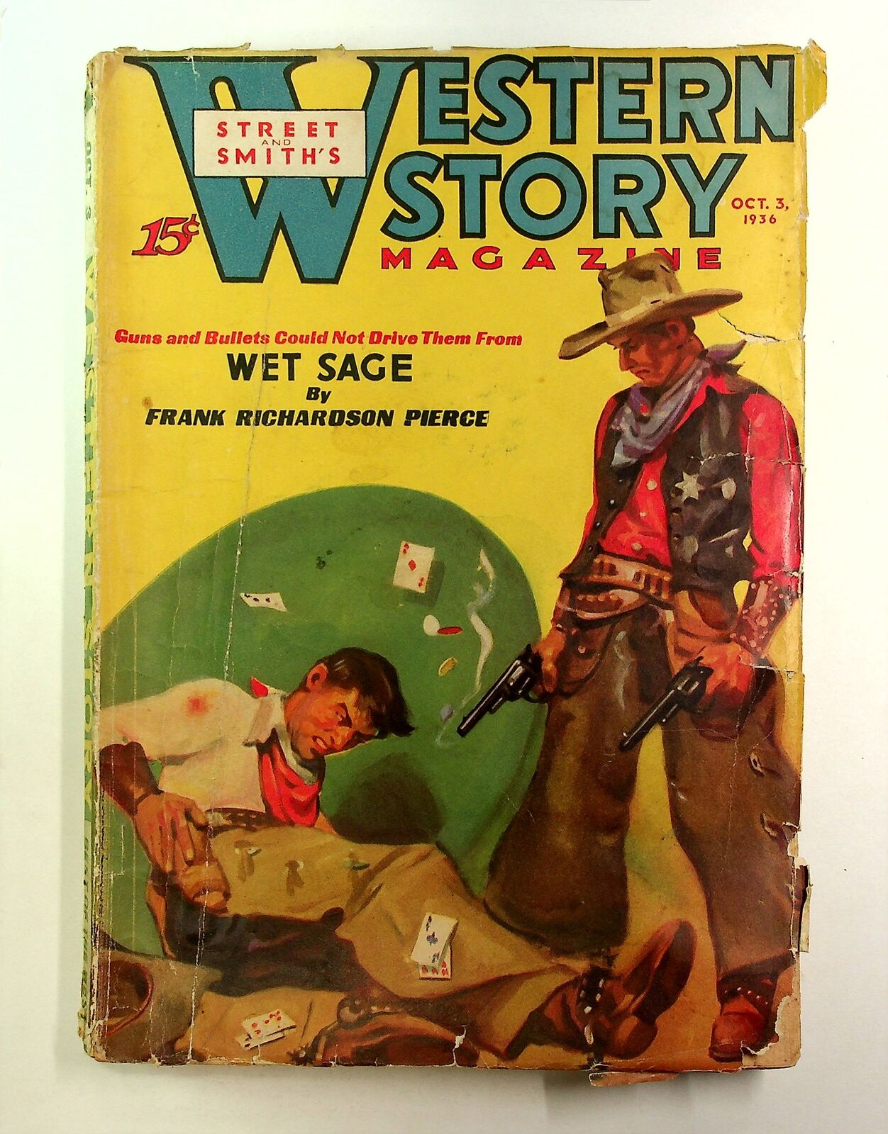 Western Story Magazine Pulp 1st Series Oct 3 1936 Vol. 151 #1 GD- 1.8