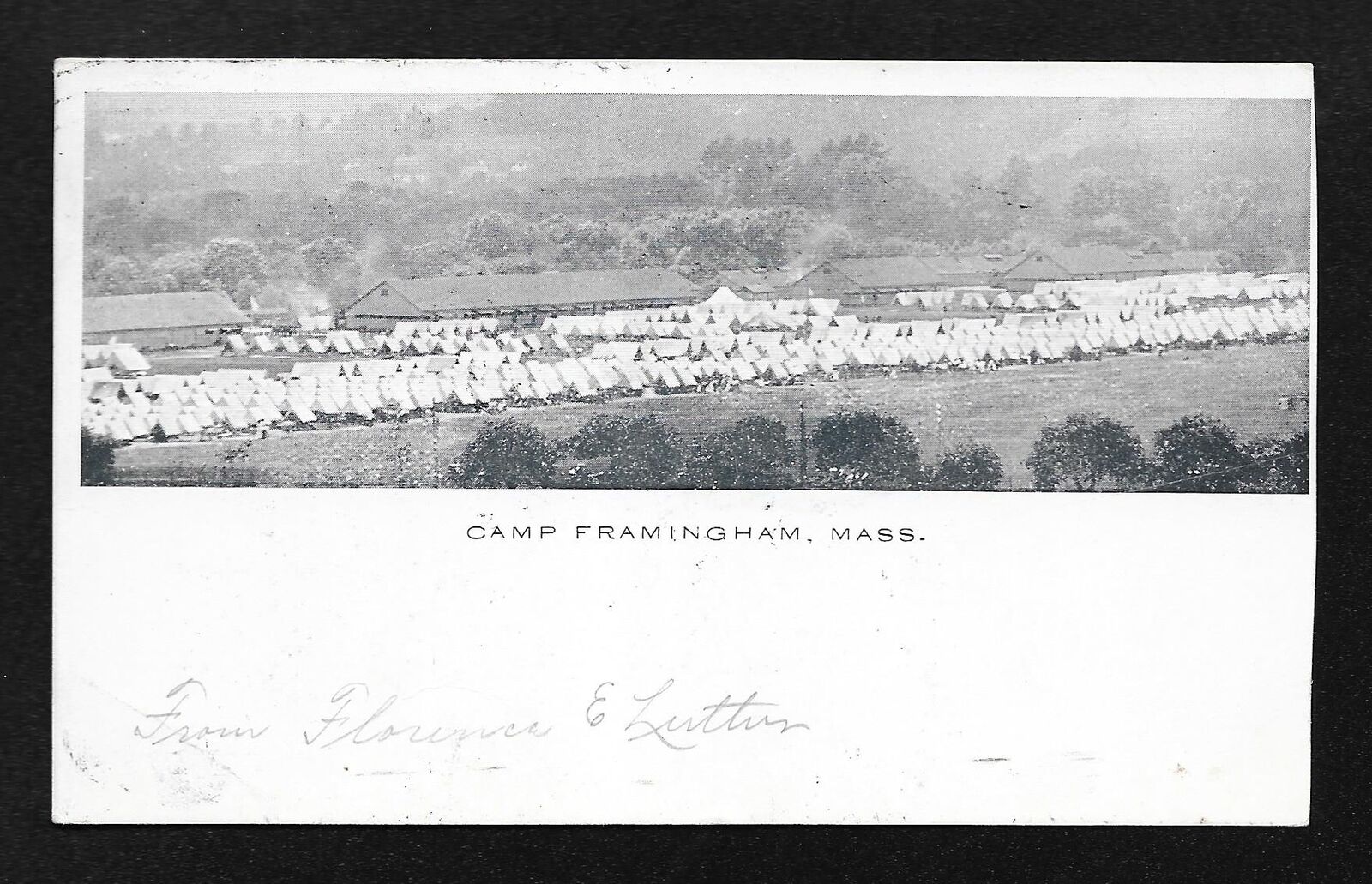 1905 Camp Framingham Massachusetts Postcard